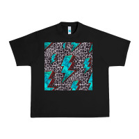 Black turquoise lightning bolt seamless pattern Urban Heavy Tee - HRA Design Shop
