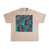 French Oak turquoise lightning bolt seamless pattern Urban Heavy Tee - HRA Design Shop