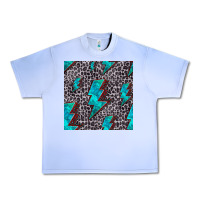 Grape Ice turquoise lightning bolt seamless pattern Urban Heavy Tee - HRA Design Shop