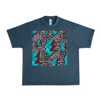 Midnight Navy turquoise lightning bolt seamless pattern Urban Heavy Tee - HRA Design Shop