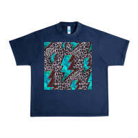 Navy turquoise lightning bolt seamless pattern Urban Heavy Tee - HRA Design Shop