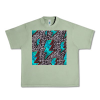 Oil Green turquoise lightning bolt seamless pattern Urban Heavy Tee - HRA Design Shop