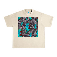 Sandshell turquoise lightning bolt seamless pattern Urban Heavy Tee - HRA Design Shop