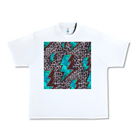 White turquoise lightning bolt seamless pattern Urban Heavy Tee - HRA Design Shop