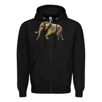 Black Elephant Zipper Hoodie - LillyAllenDesigns