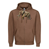 Chestnut Elephant Zipper Hoodie - LillyAllenDesigns
