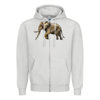 Dove Grey Elephant Zipper Hoodie - LillyAllenDesigns