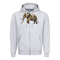 Heather Grey Elephant Zipper Hoodie - LillyAllenDesigns