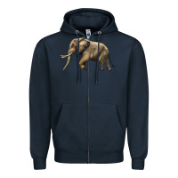 Navy Elephant Zipper Hoodie - LillyAllenDesigns