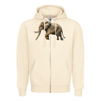 Sandshell Elephant Zipper Hoodie - LillyAllenDesigns