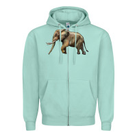 Seafoam Elephant Zipper Hoodie - LillyAllenDesigns