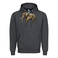 Smoke Elephant Zipper Hoodie - LillyAllenDesigns