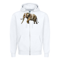 White Elephant Zipper Hoodie - LillyAllenDesigns
