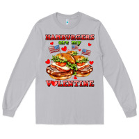 Moon Dust hamburger are my valentine Long Sleeve Tee - AdoDesignShop