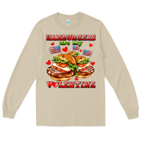 Mushroom hamburger are my valentine Long Sleeve Tee - AdoDesignShop