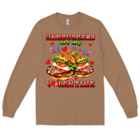 Toasted Coconut hamburger are my valentine Long Sleeve Tee - AdoDesignShop