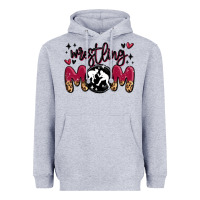 Heather Grey wrestling mom Heavyweight Hoodie - MaliasSmallBusiness