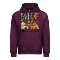 Mauve Wine Milf Man I Love Fall Urban Hoodie - texasbilliewilder