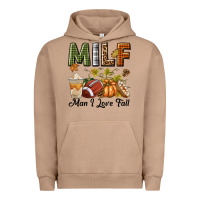 Pigment Burro Milf Man I Love Fall Urban Hoodie - texasbilliewilder