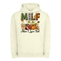 Pigment Pistachio Milf Man I Love Fall Urban Hoodie - texasbilliewilder