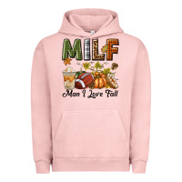 Pigment Salmon Milf Man I Love Fall Urban Hoodie - texasbilliewilder