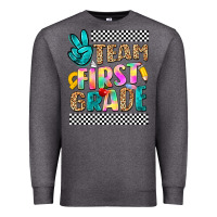 Charcoal Heather team first grade Premium Sweatshirt - NancyCooperArtShop