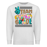 Oatmeal Heather team first grade Premium Sweatshirt - NancyCooperArtShop