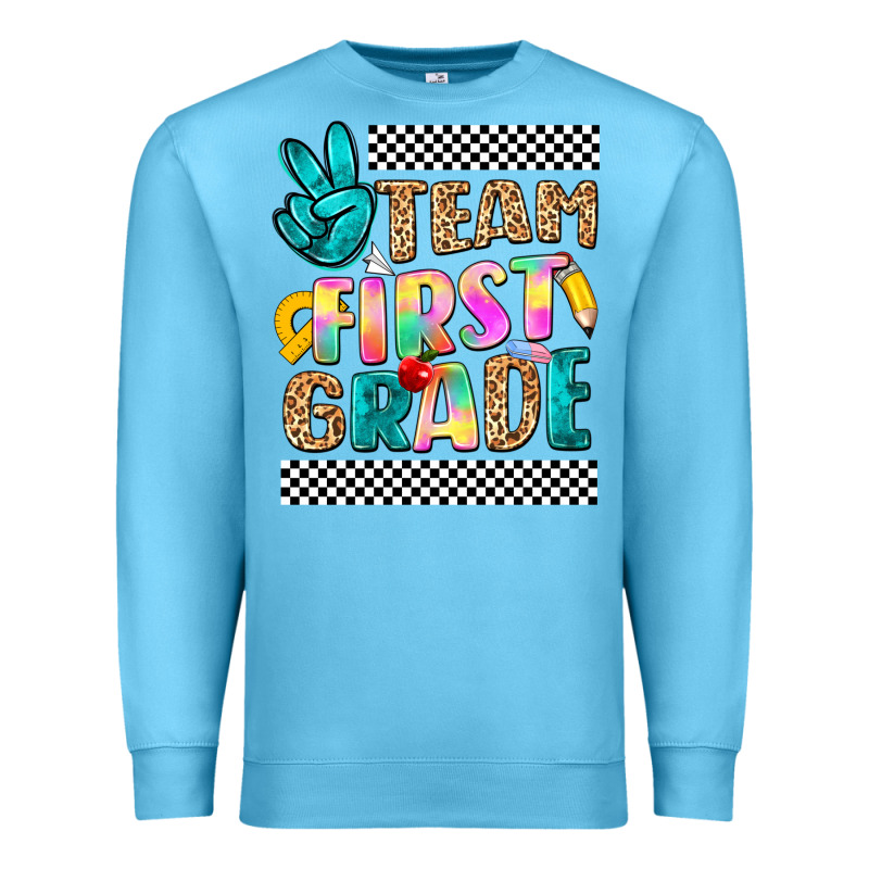 Team First Grade Premium Sweatshirt by NancyCooperArtShop | Teevron