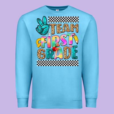 Team First Grade Premium Sweatshirt Designed By Nancycooperartshop
