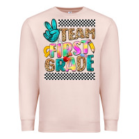 Pale Pink team first grade Premium Sweatshirt - NancyCooperArtShop
