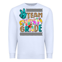 White team first grade Premium Sweatshirt - NancyCooperArtShop