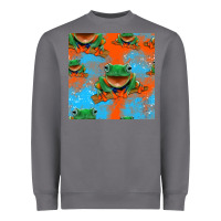 Storm funny frogs seamless pattern Heavyweight Sweatshirt - HRA Design Shop