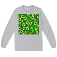 Moon Dust halloween eye balls seamless pattern Long Sleeve Tee - BundleAndBundleShop