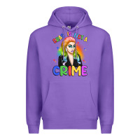 Purple drag is not a crime Premium Hoodie - Artiststas