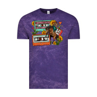 Cloud Purple rodeo sunflower cactus cassette Vintage Tee - FaDigitalArtStudio