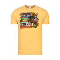 Vintage Mustard rodeo sunflower cactus cassette Vintage Tee - FaDigitalArtStudio