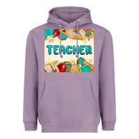 Lavender teacher Heavyweight Hoodie - MaliasSmallBusiness
