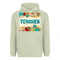 Matcha teacher Heavyweight Hoodie - MaliasSmallBusiness