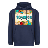 Navy teacher Heavyweight Hoodie - MaliasSmallBusiness