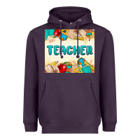 Plum teacher Heavyweight Hoodie - MaliasSmallBusiness