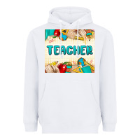 White teacher Heavyweight Hoodie - MaliasSmallBusiness