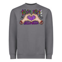 Storm this girl loves halloween Heavyweight Sweatshirt - CowhideDigitalArt