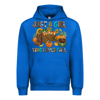 Cobalt Just a Girl Who Loves Fall Urban Hoodie - texasbilliewilder