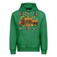 Emerald Just a Girl Who Loves Fall Urban Hoodie - texasbilliewilder