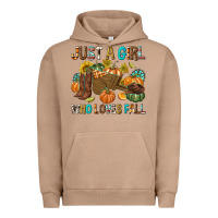 Pigment Burro Just a Girl Who Loves Fall Urban Hoodie - texasbilliewilder