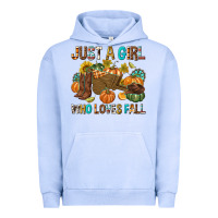 Pigment Grape Ice Just a Girl Who Loves Fall Urban Hoodie - texasbilliewilder