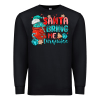 Black santa bring me turquoise Premium Sweatshirt - MaliasSmallBusiness