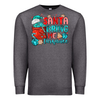 Charcoal Heather santa bring me turquoise Premium Sweatshirt - MaliasSmallBusiness