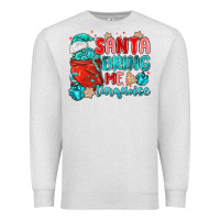 Oatmeal Heather santa bring me turquoise Premium Sweatshirt - MaliasSmallBusiness