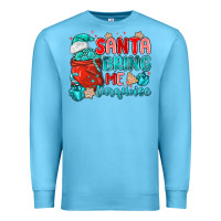 Ocean Blue santa bring me turquoise Premium Sweatshirt - MaliasSmallBusiness
